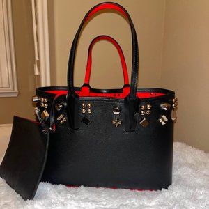 Christian Louboutin Small Cabata Studded Leather Tote